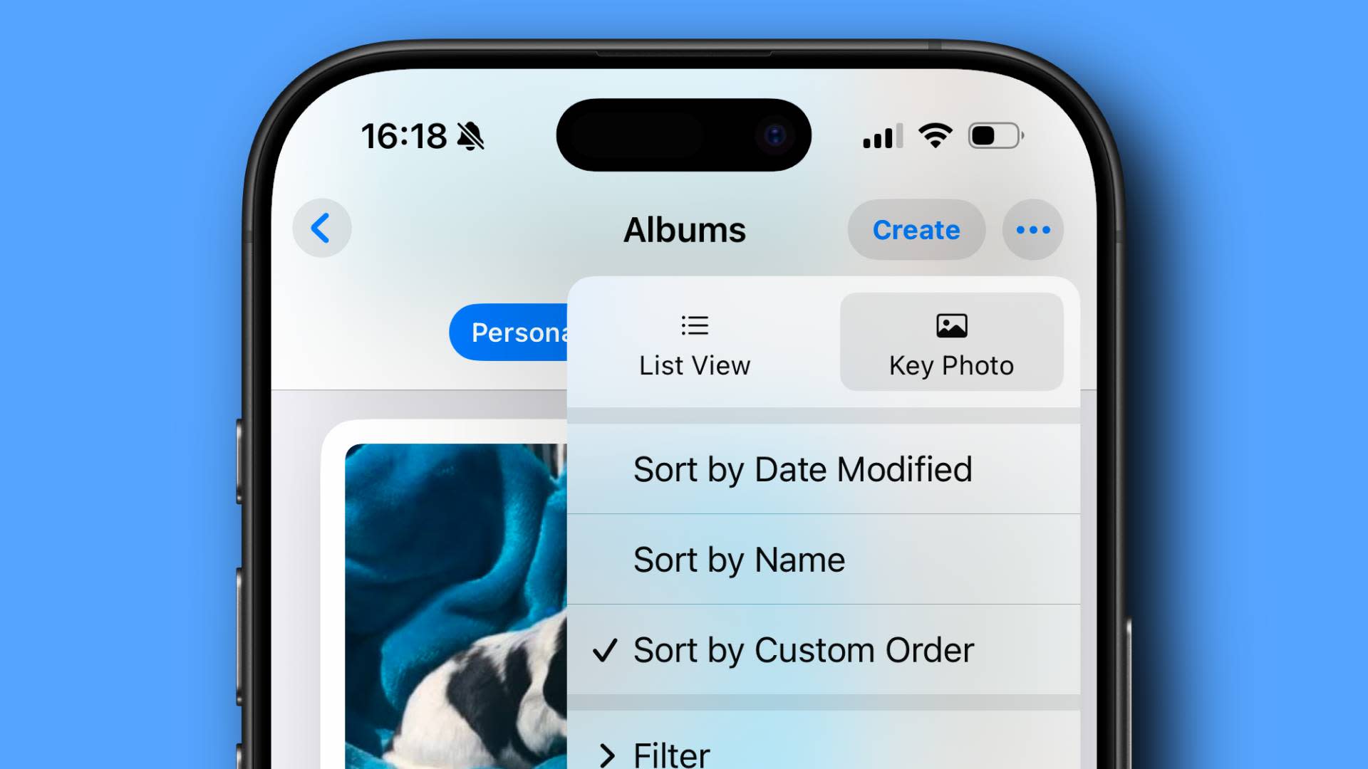 Photos app filtering