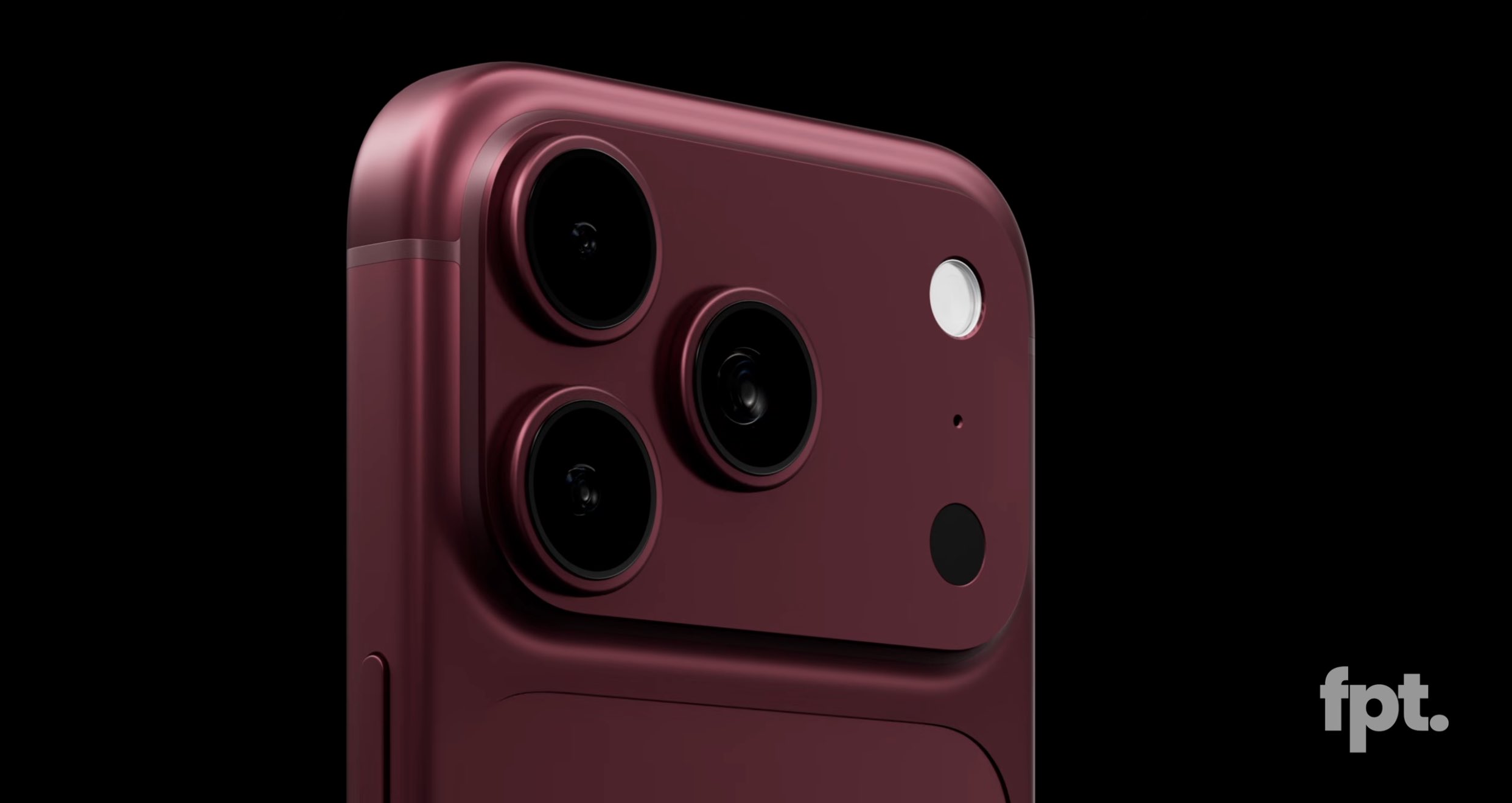 iPhone 18 Pro Dark Cherry back - fpt