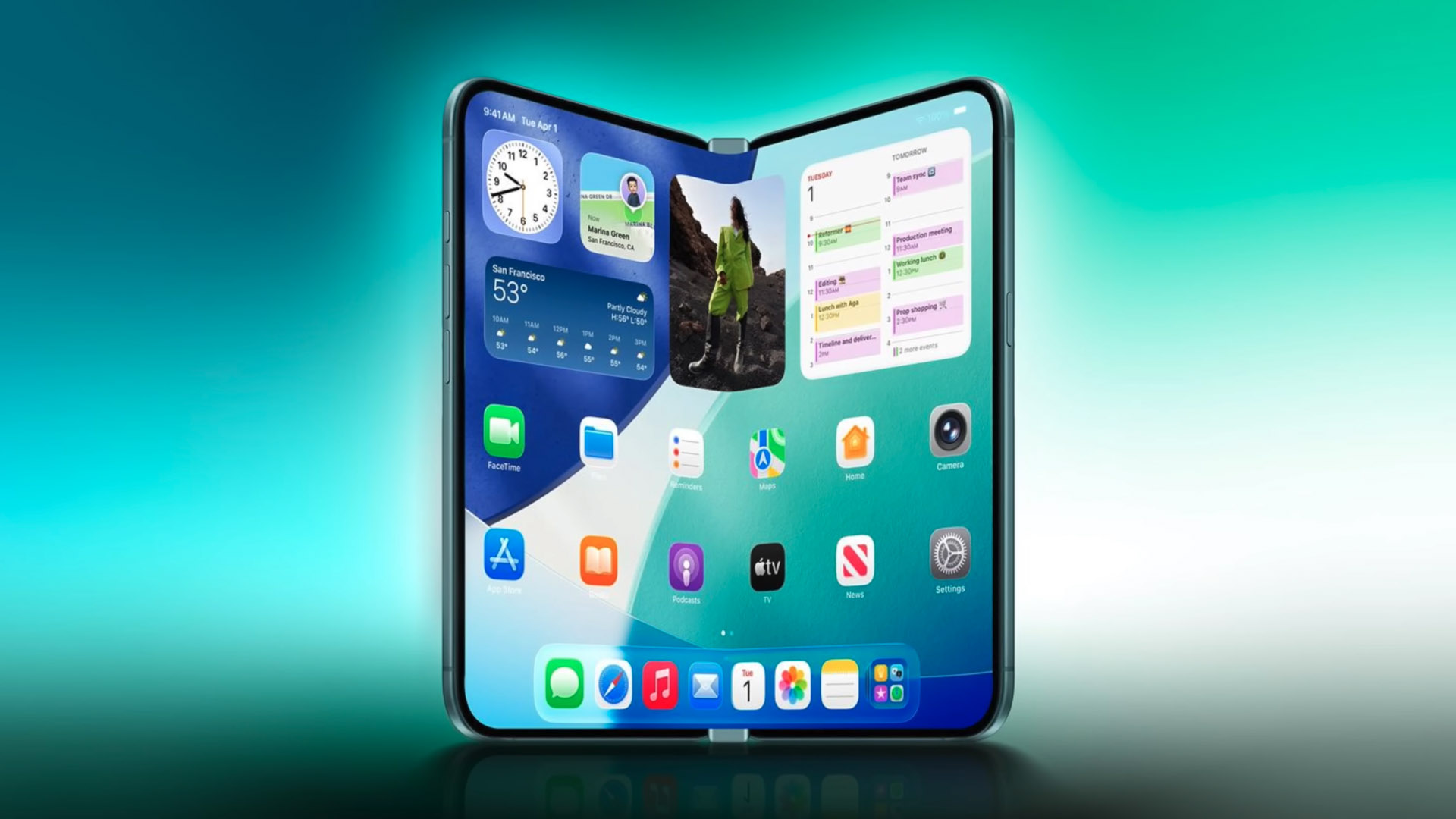 iPhone Fold mockup